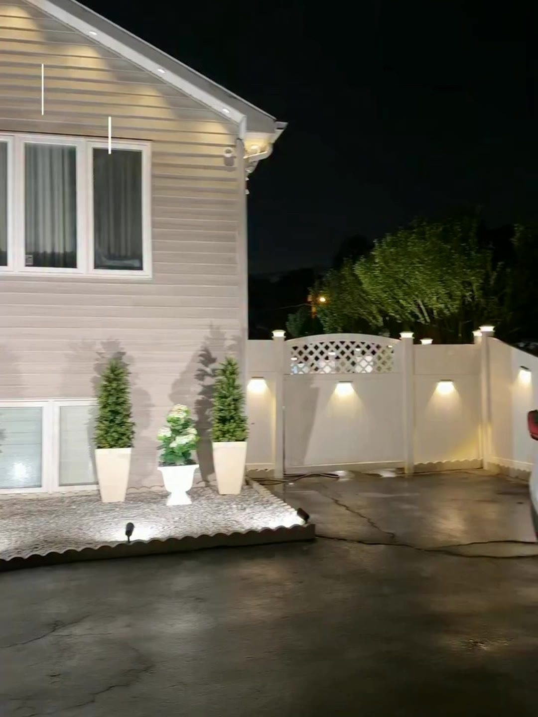 The front yard