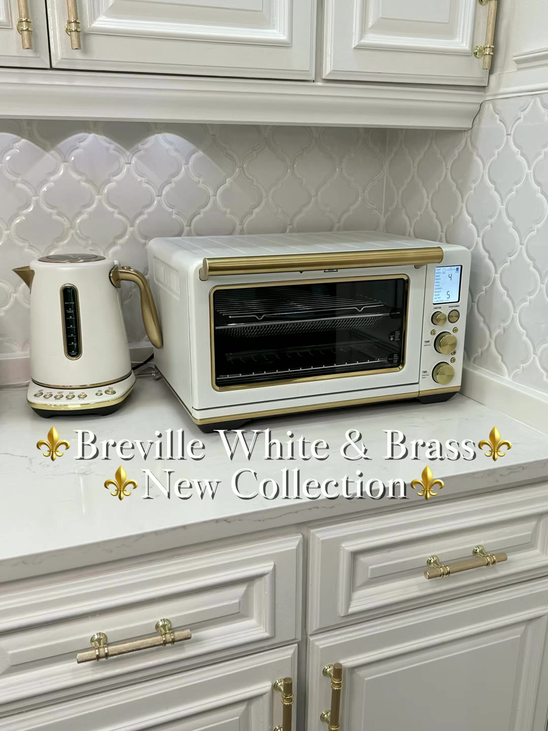 White and brass
